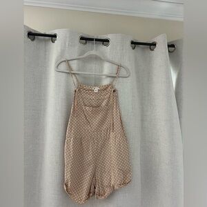 Billabong Tan Polka Dot Mini Dress